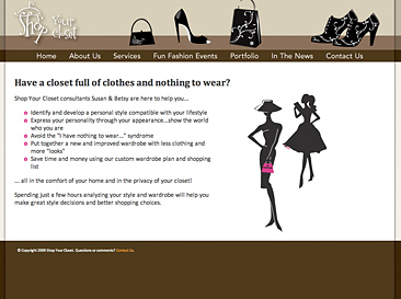 Homepage for Shop Your Closet